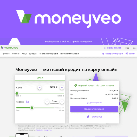 Промокоди Moneyveo